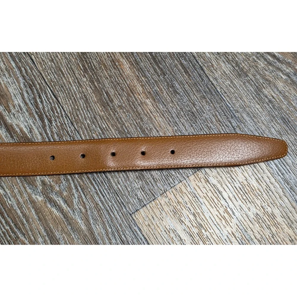 Mens Wearhouse Black Full Grain Italian Leather Belt 36 Made in Italy